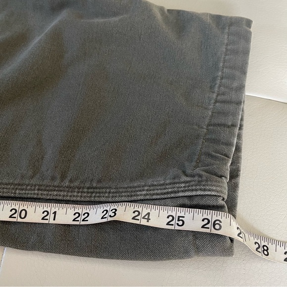 Carhartt Mens green flannel lined jeans pants size 38 X 27 carpenter - Picture 8 of 8